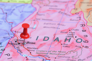 idaho map w pin