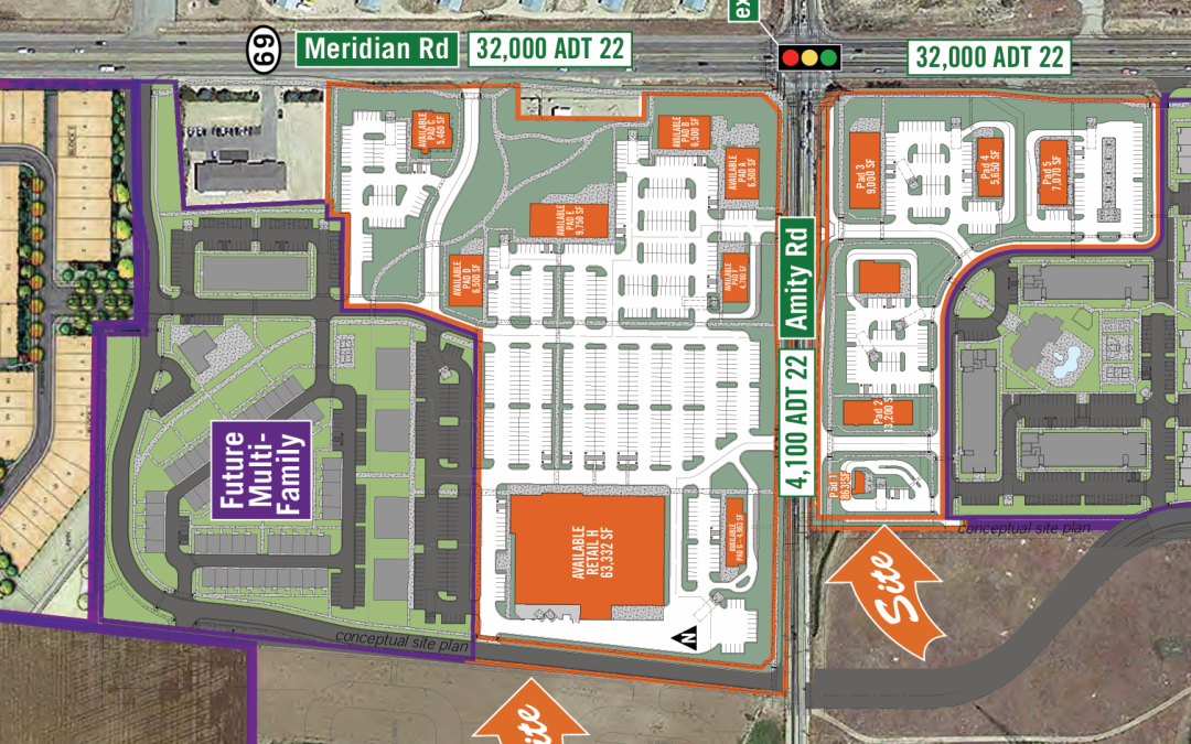 The Buzz South of the Highway — New Grocery, Retail Planned for Two Corners of South Meridian Intersection