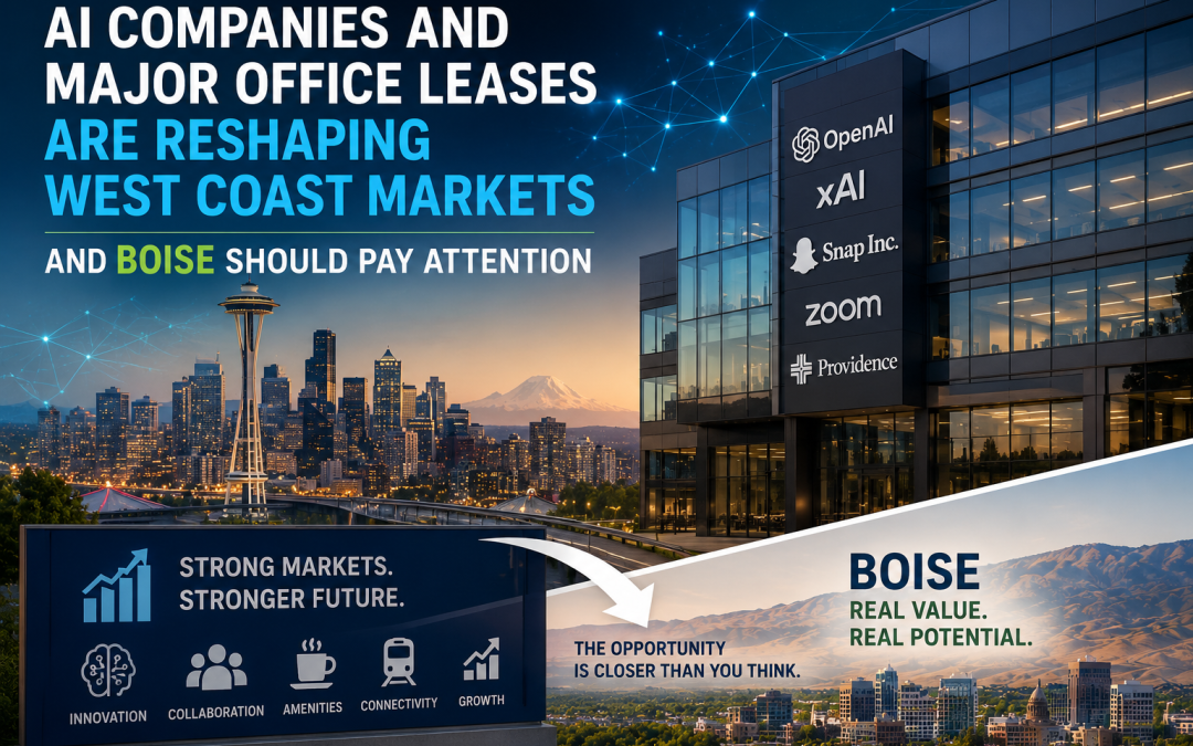 “AI Companies and Major Office Leases Are Reshaping West Coast Markets — What It Means for Boise Commercial Real Estate”