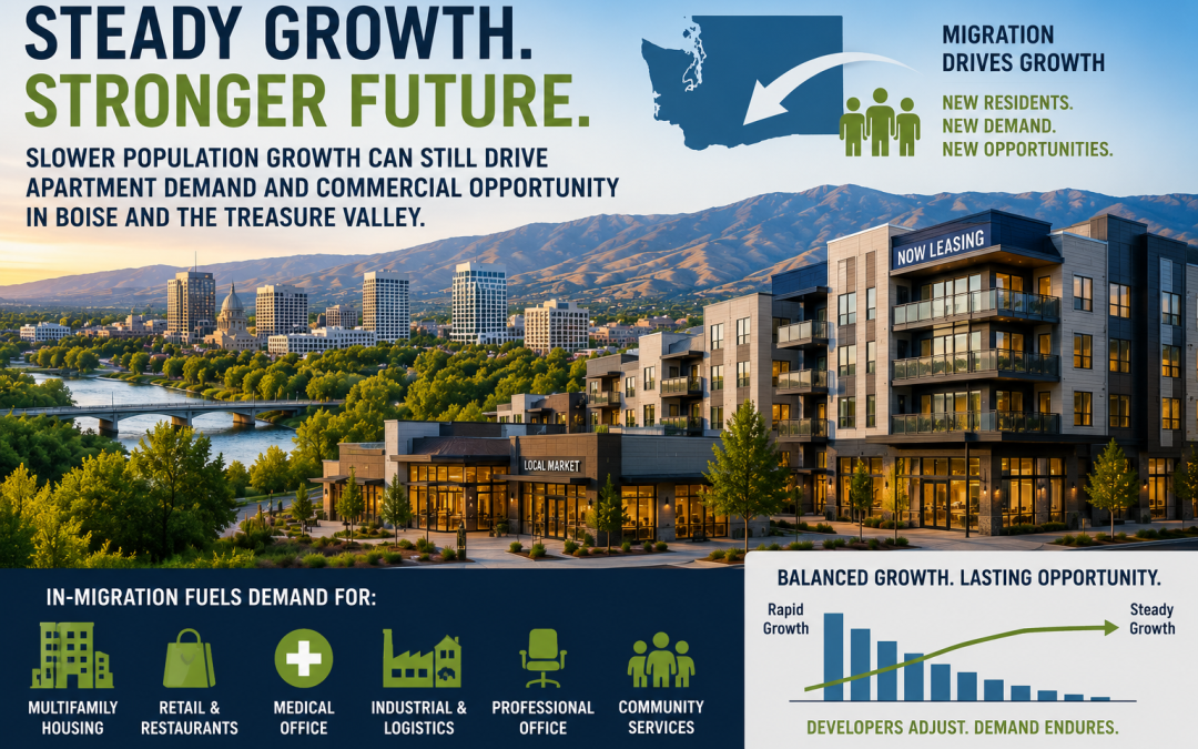“How Slower Population Growth Could Strengthen Boise Commercial Real Estate Through Continued Apartment Demand”